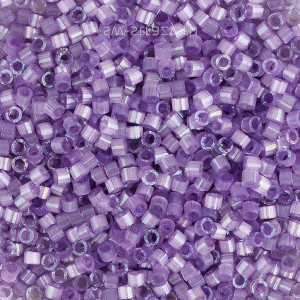 Бисер цилиндрический Miyuki Delica DB1809 Dyed Lilac Silk Satin