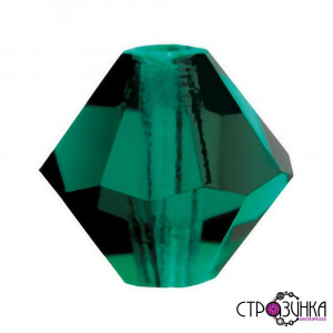 Биконусы PRECIOSA Emerald 4 мм, 20 штук