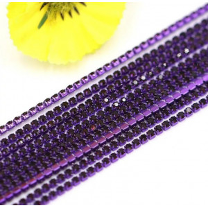 Стразовая лента Purple (база Purple)