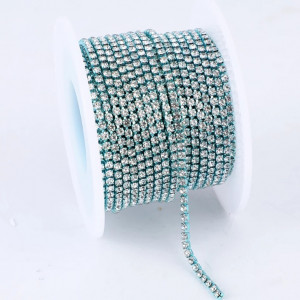 Стразовая лента Crystal (база Aquamarine)