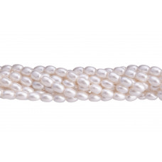 5824 Кристальный жемчуг рис Swarovski White - 4 мм (10 штук) 5824 Кристальный жемчуг рис Swarovski White - 4 мм (10 штук)