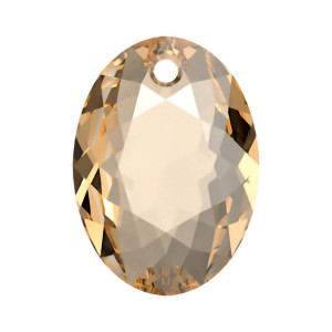 6438 Подвеска Swarovski Elliptic Cut Crystal Golden Shadow - 11,5 mm