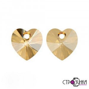 6228 Подвеска Swarovski Heart Fancy Stone Crystal Golden Shadow - 10,3x10 mm 