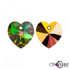 6228 Подвеска Swarovski Heart Fancy Stone Crystal Vitrail Medium - 10,3x10 mm 