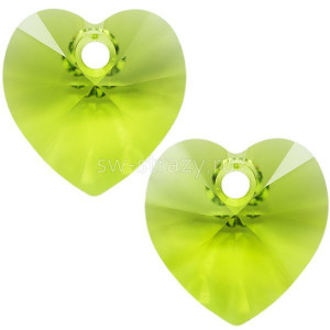 6228 Подвеска Swarovski Heart Fancy Stone Citrus Green - 10,3x10 mm 