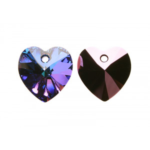 6228 Подвеска Swarovski Heart Fancy Stone Heliotrope - 10,3x10 мм