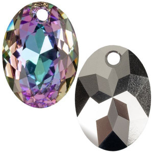 6438 Подвеска Swarovski Elliptic Cut Crystal Vitrail Light - 11,5 mm
