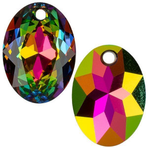 6438 Подвеска Swarovski Elliptic Cut Crystal Vitrail Medium - 11,5 mm