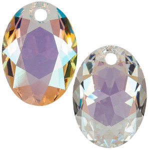 6438 Подвеска Swarovski Elliptic Cut Crystal Shimmer - 11,5 mm