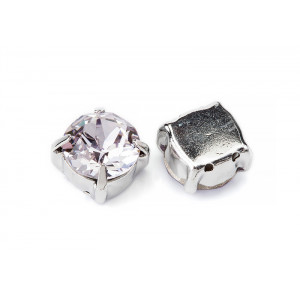 Шатон с кристаллом Swarovski Smoky Mauve, родий