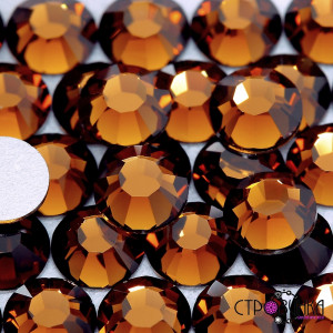 Стразы Stellux Smoked Topaz SS20, 100 штук
