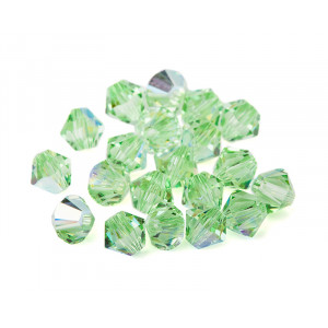 5328 Биконусы XILION Swarovski Peridot AB 4 мм - 10 штук