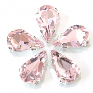 Стразы в цапах Слеза Light Pink