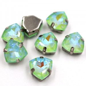 Триллиант в цапах Crystal Peridot Delite 12 мм.