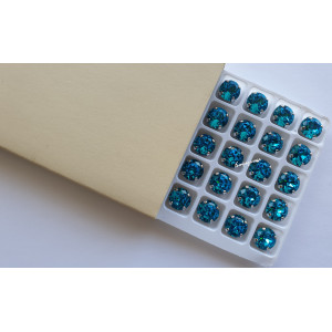Шатон Bright Aquamarine в оправе (хрусталь)