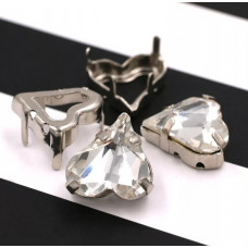 Сердце в цапах Crystal 12х13 мм. Сердце в цапах Crystal 12х13 мм.