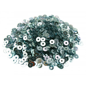 Пайетки плоские 3 мм. Blue Metallizzati (6015)