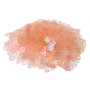 Пайетки плоские 3 мм. Powder Rosa Irise Trasparenti (0114)