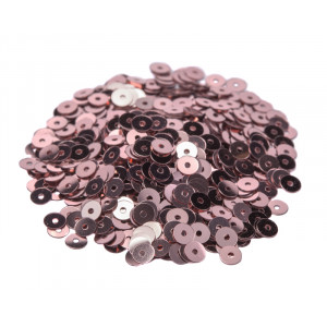 Пайетки плоские 4 мм. Rosa Antico Metallizzati (3071)